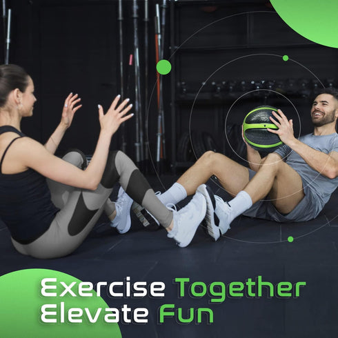 Yes4All 6/8/10/12LBS Medicine Ball with Dual Texture Grip, Weighted Medicine Ball for Workouts Exercise Balance