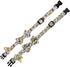 KUDES 2 Pack Print Dog Collars with Bow Tie, Adjustable Collars with Bells and Charm Safety Buckle for Dogs and Cats