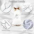 (2XL, Dog Bathrobe, Microfiber Fast Drying Absorbent Hooded Bath Towel White for Puppy Small Medium Large Dog Cat