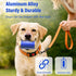 2 Dog Poop Bag Dispenser, Upgraded Aluminum Poop Bag Holders for Leashes, Durable Leakproof Pet Waste Holder
