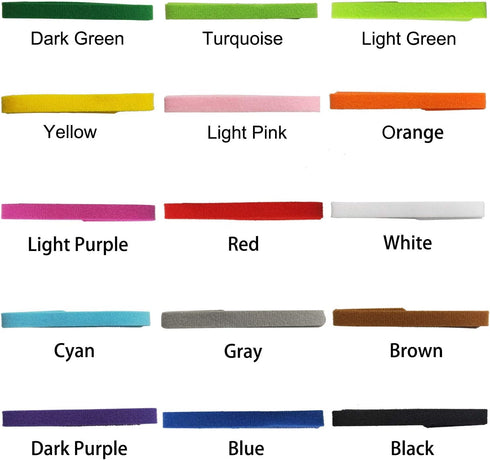15 Colors Puppy ID Collars - Soft, Adjustable & Reusable, Suitable for Newborn Pet Dogs and Cats