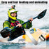 HZMM 8 Pcs Stainless Steel Spring Snap Clips for Kayak Paddle, Tent Pole Clips, Tube Locking Pin Clips