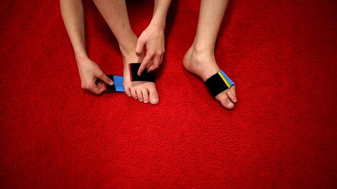 Tumbl Trak Sticky Toes Unisex Shoe Insert, Blue, for Ball of Foot Training