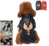 Lovelonglong Black Eagle Embroidery Dog Leather Jacket, Warm Coats for Large Medium Small Dogs, XL