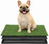 CyberPaws Artificial Grass Dog Potty with Tray,16" x 20" Reusable Puppy Training Pad,3-Layer