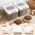 Acellegic 2 Pack 2 Animal(9.5 6.7 7.1 Inches) Airtight Dog Food Storage Container Pet Dog Cat Food Storage Bin