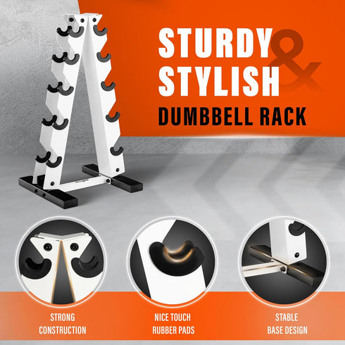 YES4ALL 5 Tier A Frame Dumbbell Rack Stand Only