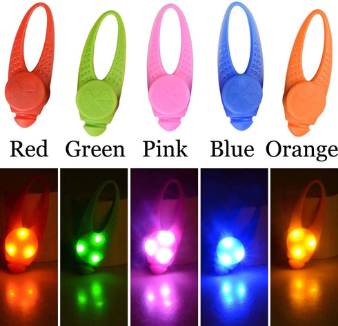 Pet Dog Cat Collar LED Christmas Lights, Clip on Light Up Dog Collar Light for Small Medium Large Dogs Cats, Waterproof