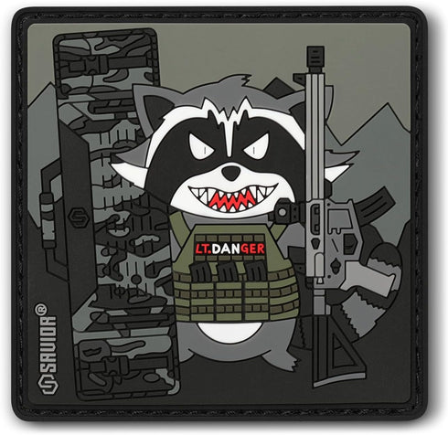 Savior Equipment Tactical Raccoon Trash Panda | Funny Urban Warfare PVC Moral Patch for Military Gear