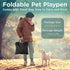 Paw Ballet Foldable Pet Kitten Playpen, Waterproof Portable Dog Cat Playpen Kennel Tent for Small Cat Dog, Retractable