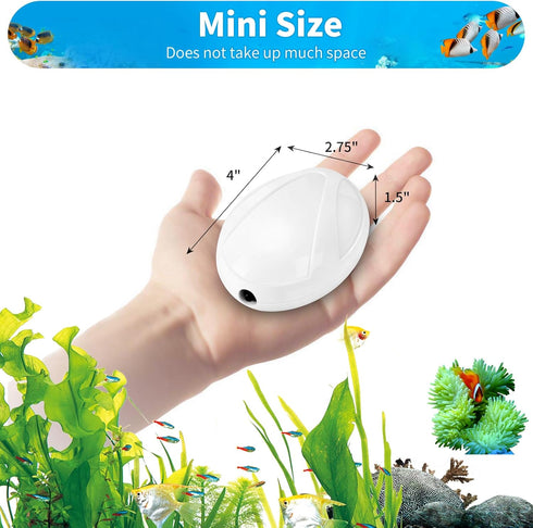 AQUANEAT Aquarium Air Pump, 20 Gallon Fish Tank Air Pump, Fish Air Bubbler, Hydroponic Oxygen Aerator, with Airline Tubing, Air Stone, Check Valve