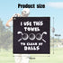 Golf Towel with Clip, Printed Golf Towels for Bags, Funny Golf Gift for Men Women, Birthday Gifts for Golf Fans (3)