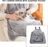 Cat Carrier Apron, Hands-Free Adjustable Pet Carrier for Cats and Small Dogs, Soft Breathable Washable Sling for Indoor