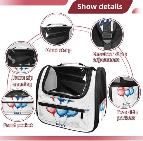 (2) Backpack Welcome Baby Pet Cat Carrier for Kitty Small Dog, Ventilated Pet Carrier Bag for Car, Walking, Hiking