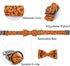 Halloween Dog Collar with Bow, Pumpkin Design, Cute Soft Puppy Collar for Large Dogs, Holiday Gift