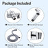 Dog Shower Attachment Metal, YDmeet Pet Shower Attachment for Fast Pet Bathing, Adjustable Sprayer, 8 ft Hose, Chrome