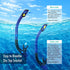 JRing Set 180 Swimming, Snorkeling Gear for Adults, Snorkel Mask with Degree Tempered Glass Anti Fog Goggles Scuba Dry
