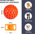 Dog Squeaky Balls, 2 Pack Indestructible Toys for Aggressive Chewers, Durable Natural Rubber