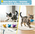 3 Retro Shaw Catnip Toys Crochet Mice Cat Toys, Pcs Durable Yarn Cat Mouse Toys for Indoor Cats, Stuffed with Natural