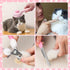 8 VCZONE Pcs Cat Brush Grooming Kits, Pet Self Cleaning Kit with Pet Nail Clipper and File, Flea Comb, Pet Shampoo Bath
