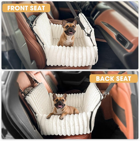 6-in-1 25 lbs, MIXJOY Dog Car Seat for Small/Medium Dogs up to Multi-Functional Dog Carrier for Car with Detachable