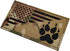 Reflective K9 Dog Handler Patches, K-9 USA Flag Tactical Military Appliques with Hook and Loop for Vests Harnesses
