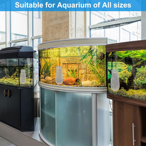 3Pcs 4 Inch Ring by 10 Inch Long Filter Socks 200 Micron, Aquarium Felt Bags for Freshwater Saltwater