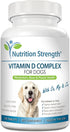 Vitamin D for Dogs, 120 Chewable Tablets - Supports Strong Teeth, Bones, Muscles, and Healthy Immune Function