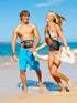 HEETA 2-Pack Waterproof Pouch with Waist Strap, Touchable Dry Bag with Adjustable Belt for Phone Valuables for Swimming