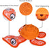 Chew Toys for Aggressive Chewers Dog,Puppy Teeth Chew Toys Durable Rubber TPR Material Chew Toys Turtle Shape Dog Toys with 2 Tennis Ball (Orange)