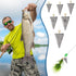 36 (1oz,2oz,3oz,4oz,5oz,6oz) Pcs Pyramid Fishing Weights Sinkers Saltwater Pyramid Sinkers Rig Fishing Weights Gear
