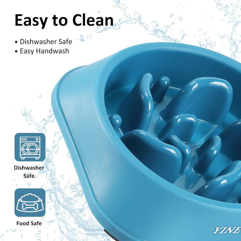 2Pcs Slow Feeder Dog Bowls for Large Breeds, Puzzle Dog Food Bowls to Slow Down Eating