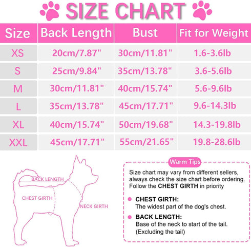 Dog Pajamas for Small Medium Dogs, Cute Summer Clothes, Soft Stretchy Puppy Jammies Outfit (Pink, Large)