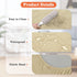 Waterproof Dog Bed Covers Only, Quilted Replacement Washable Pet Bed Cover 36Lx27Wx6H Inches Beige