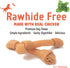 Premium Peanut Butter Dog Chew Bones, Rawhide Free, Gluten Free, 18pcs/pack, Healthy and Highly Digestible