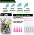 VICTHY 100pcs Cat Nail Caps with Clipper Set, Pet Nail Clipper Covers for Cats, Medium Size (5 COLORS)