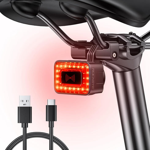 Onvian Smart Bike Radar Tail Light, USB Rechargeable Rear View Light, IPX64 Waterproof for Night Riding