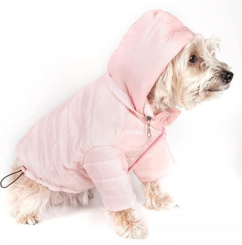 Pet Life Sporty Avalanche Lightweight Folding Winter Dog Coat - Adjustable Dog Jacket with Concealed Zippered Collar