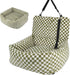30 lbs(Grid Dog Car Seat for Small Dogs,Medium Dog Car Bed with Detachable Washable Cover,Pet Puppy Booster Cars Seats