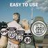 Waterproof Pedometer Watch for Senior Non Bluetooth No App Required with Steps Calories Counter and LCD Large Numbers