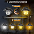 Rechargeable Camping Lantern, Portable Retro Light with 4 Waterproof Modes (1300-6500K) for Camping, Hiking, Emergency,