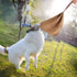 Lifeunion Durable Dog Tug Bite Toy with Handle for Training Tug of War (Brown)
