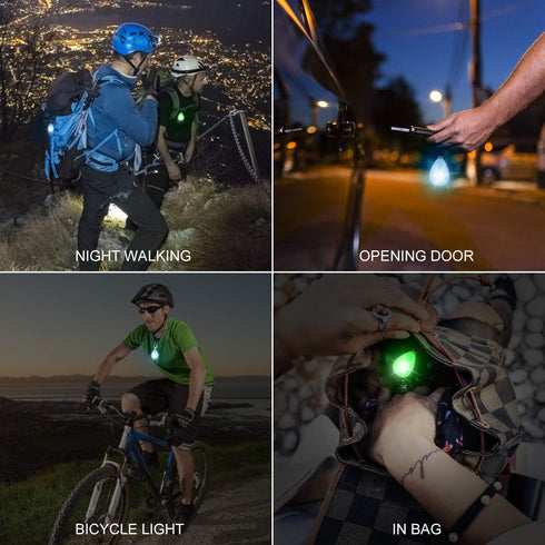 2-Pack Rechargeable Dog Light, Waterproof LED Dog Collar Light with 3 Modes, Clip On for Leash or Harness, Night Light