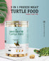 3 in 1 Meat Turtle Food - Natural Freeze Dried Human-Grade Chicken, Duck & Fish Treats