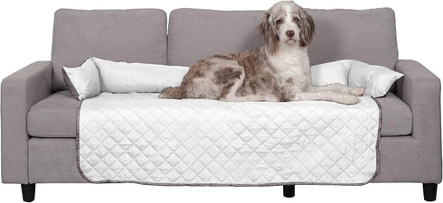 Furhaven Water-Resistant & Reversible Seat Cover Protector - Extra Large - Gray/Mist - Perfect for Couches & Car Seats