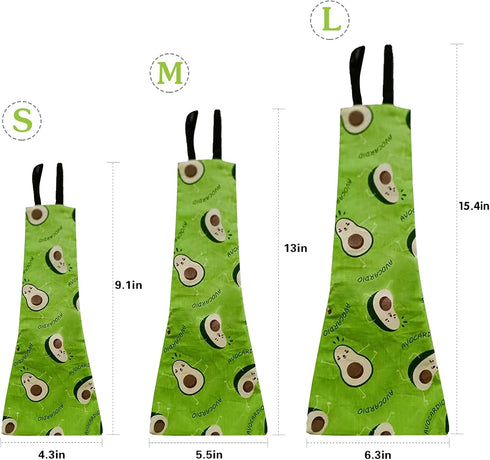 Washable Fruit Print Diapers for Poultry - Avocado Design, Small Size