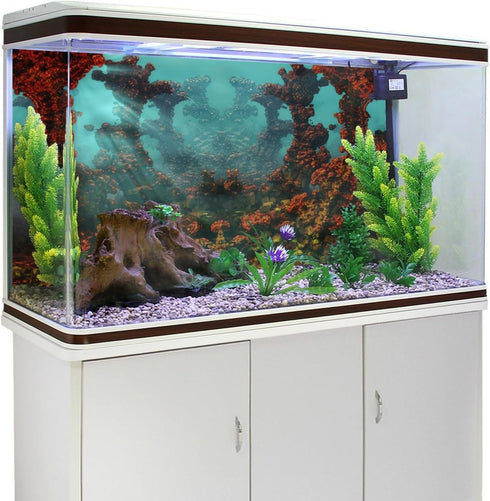 AWERT Underwater Aquarium Background - 60x24 inches Undersea World Fish Tank Background Vinyl