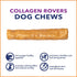 Pet Factory CareChewz Collagen +Plus 9" Rovers Dog Chew Treats, Chicken Flavor, 3 Count