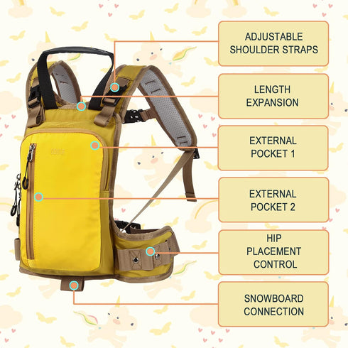 QOGIR Ski and Snowboard Harness for Kids: Teach Your Child Speed Control and Learn to Ski Safely