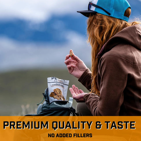 Peak Refuel Dessert Bites | Peanut Butter Chocolate Chip Cookies | High Protein Freeze Dried Camping Food, 1-Pack